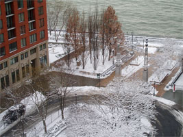 Snow and the Hudson